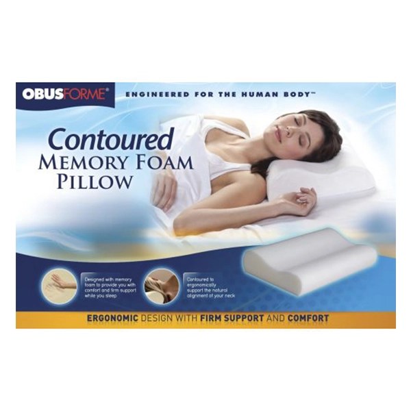 Buy Sleep In Bliss With ObusForme Contoured Memory Foam Pillow For