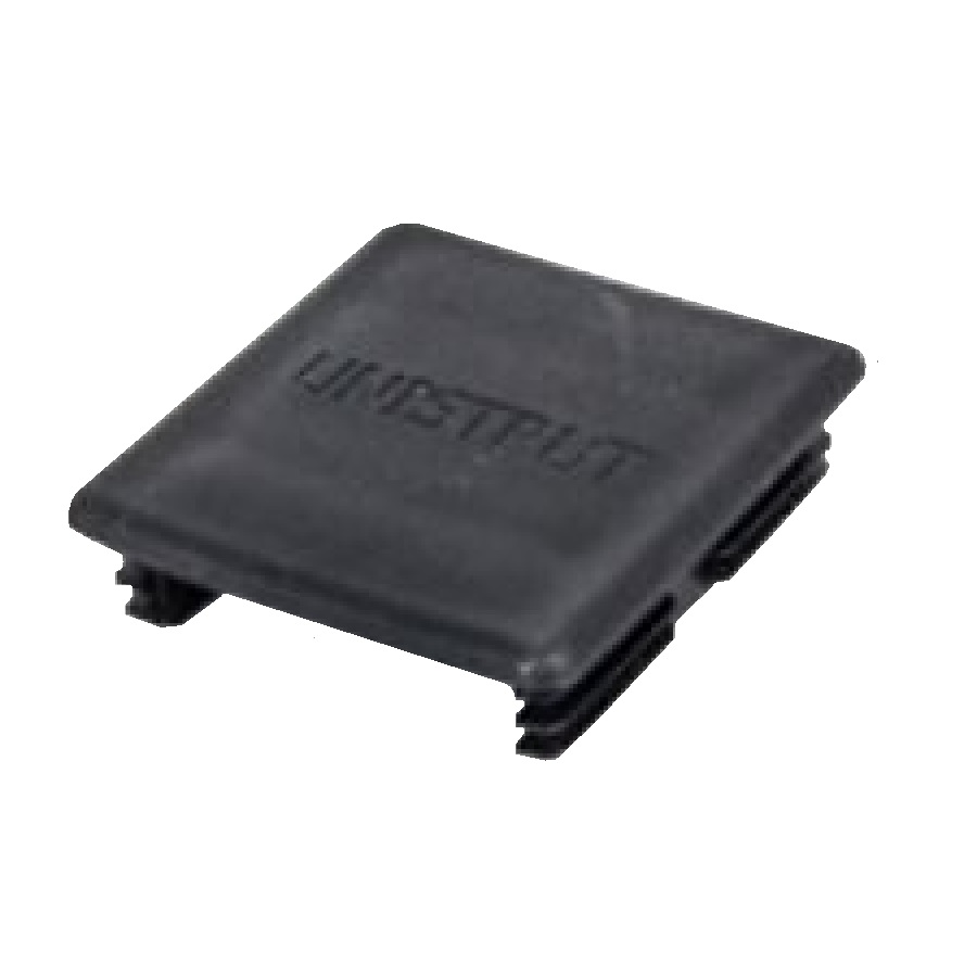 Unistrut Channel Strutting End Cap PVC 1394197 Black (H)41mm