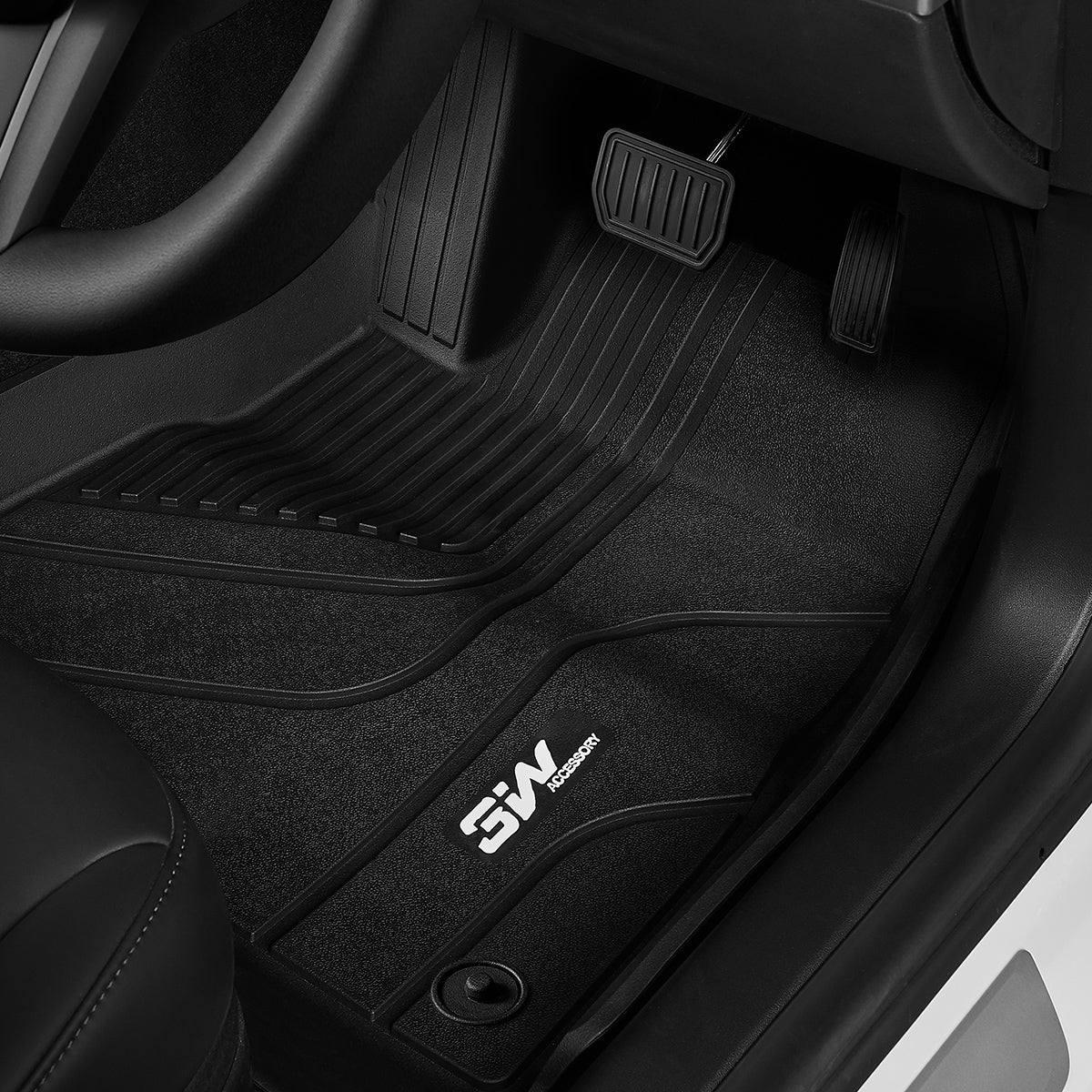 3W Car Floor Mats for Tesla Model 3 20192023 RHD
