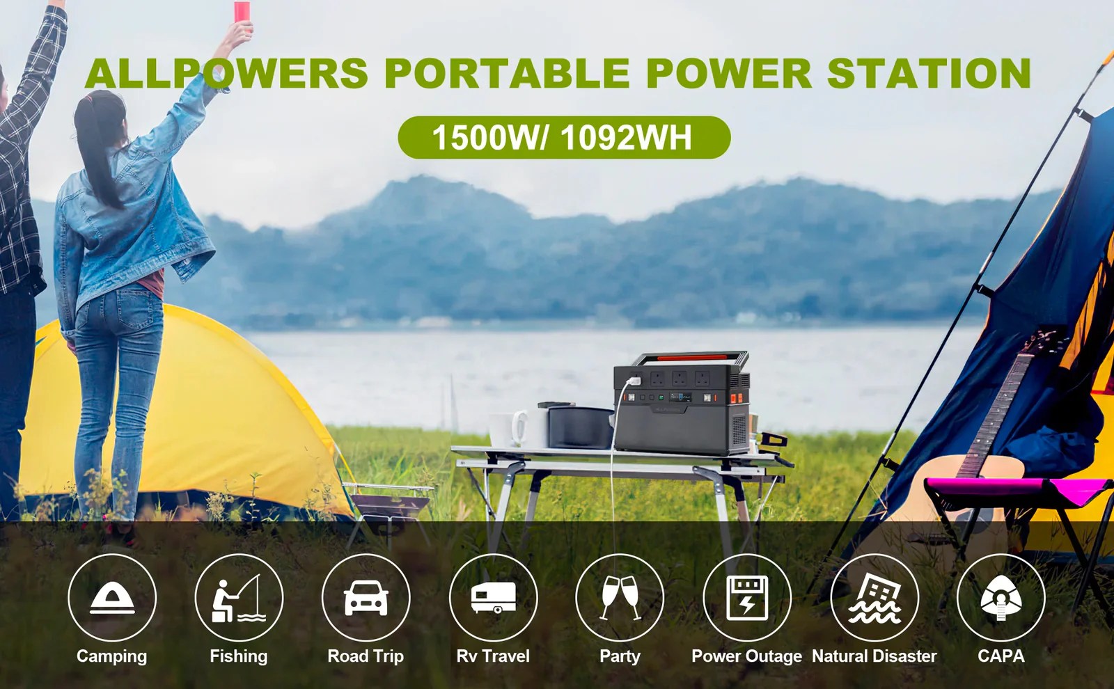 ALLPOWERS S1500 Portable Power Station 1092Wh 1500WN ALLPOWERS UK