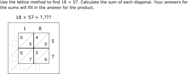 IXL Lattice multiplication (Year 4 maths practice)