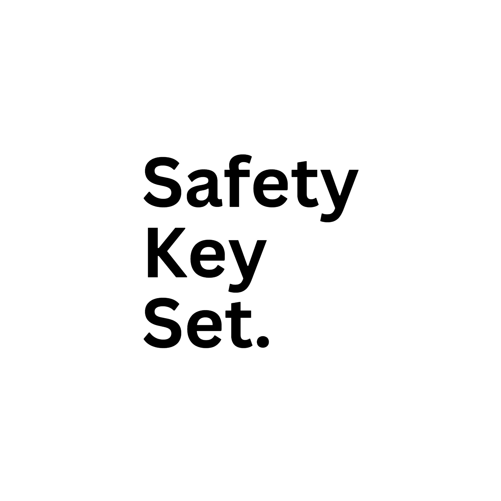 Safety Key Set