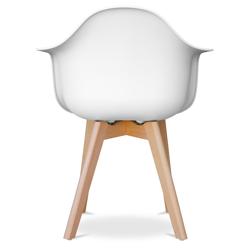 Buy Dining Chair with Armrests Scandinavian Style Dominic Black