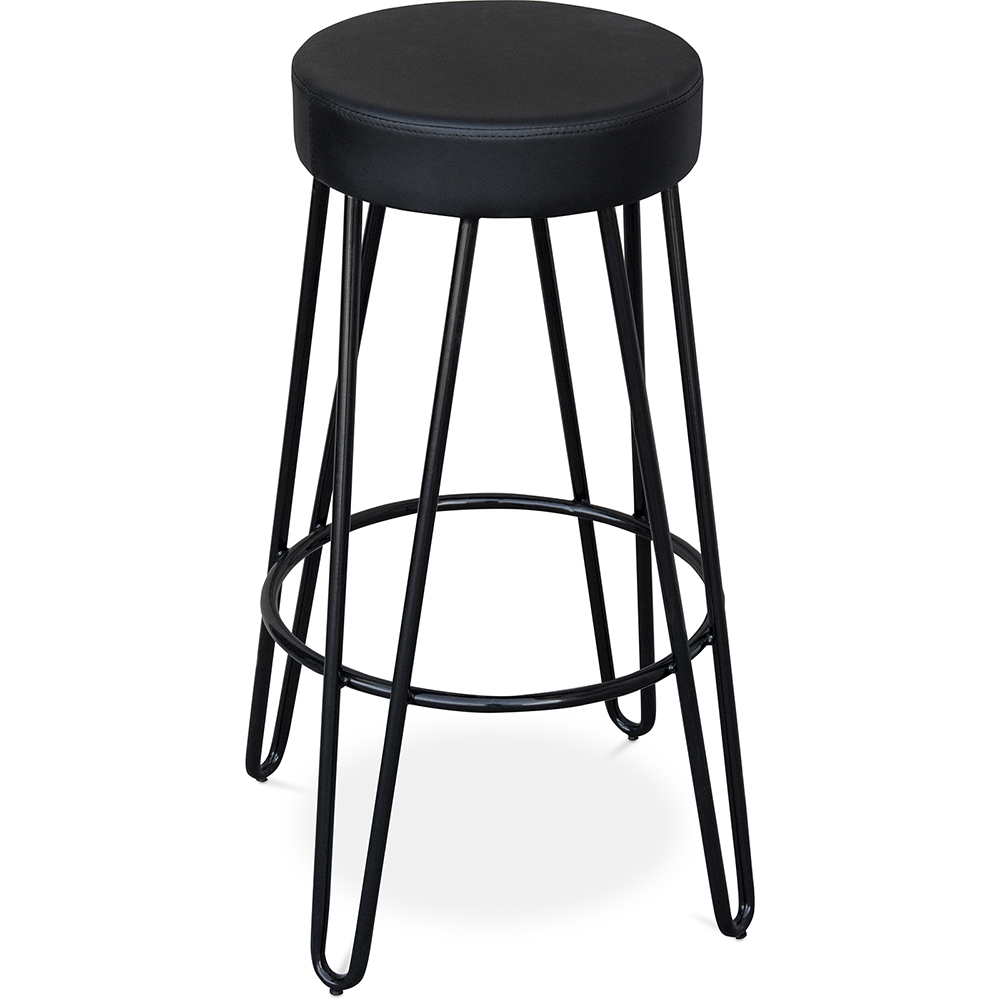 Barstol 80 Cm Buy Industrial Bar Stool 80 cm Elan Black 59572 in the UK Privatefloor