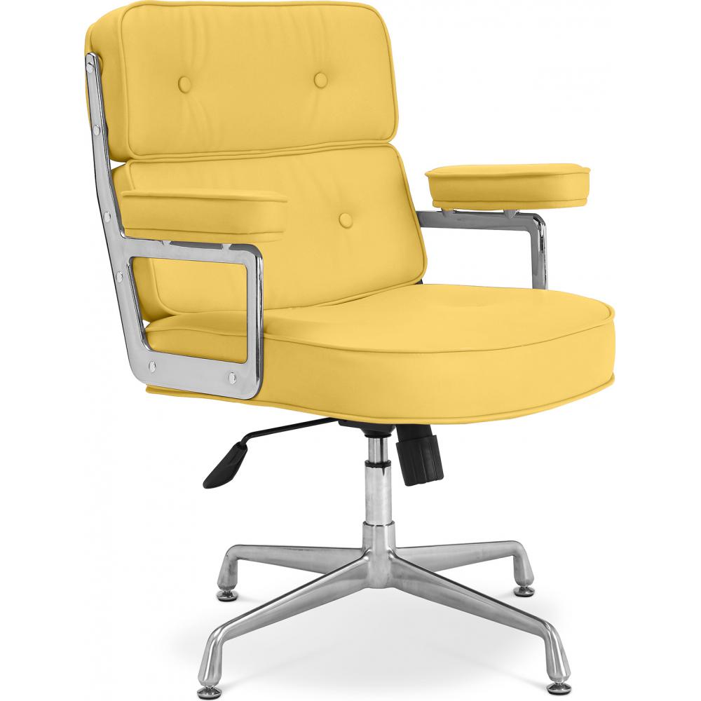 Buy 117 Office Chair Faux Leather Yellow 14558 in the UK Privatefloor