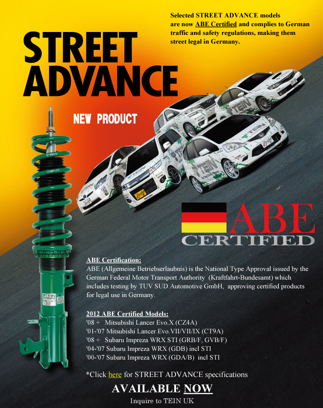 ABE Certified Street Advance TEIN UK LIMITED