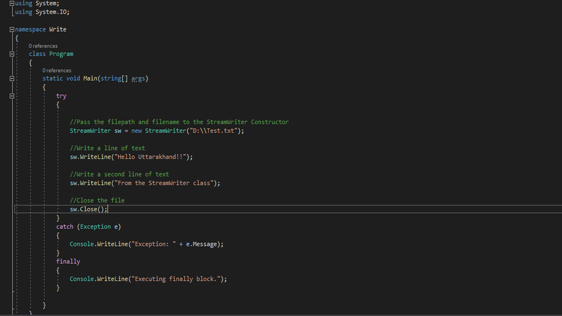 Read And Write Text File In CSharp C Programming Exercise Course
