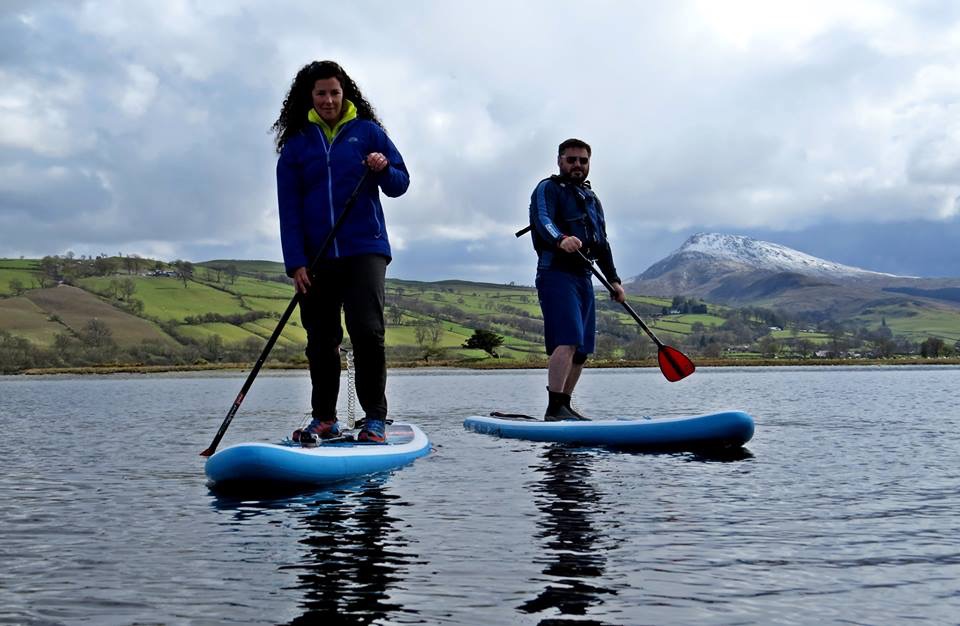 Stand Up Paddleboarding on lake Bala UK Active Outdoors