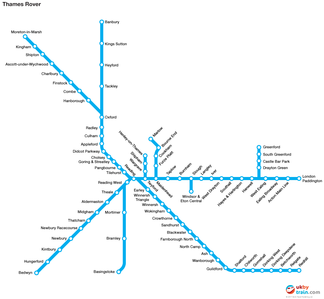 Explore the Thames Valley west of London with the Thames Rover rail pass