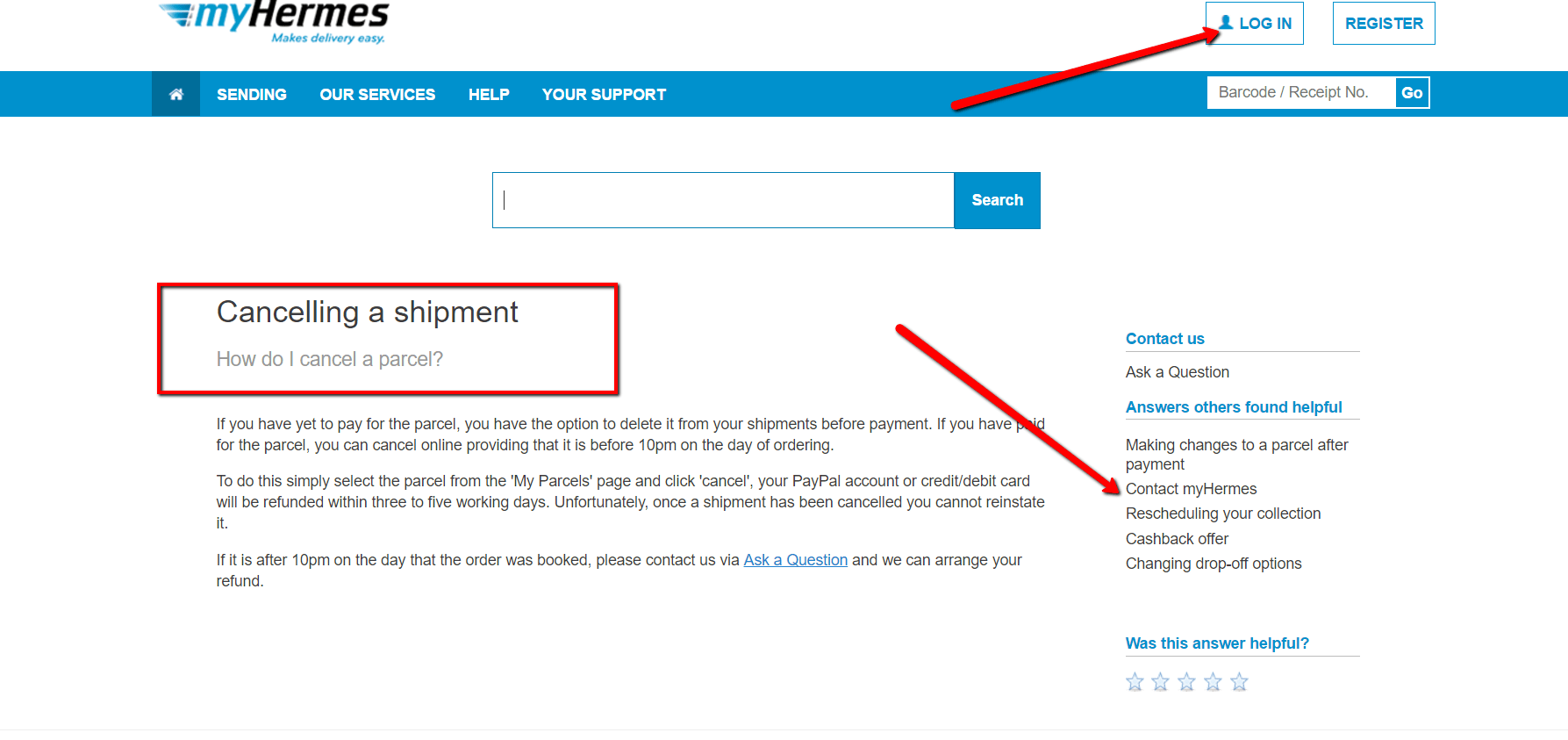 How to Cancel myHermes Guide UK Contact Numbers