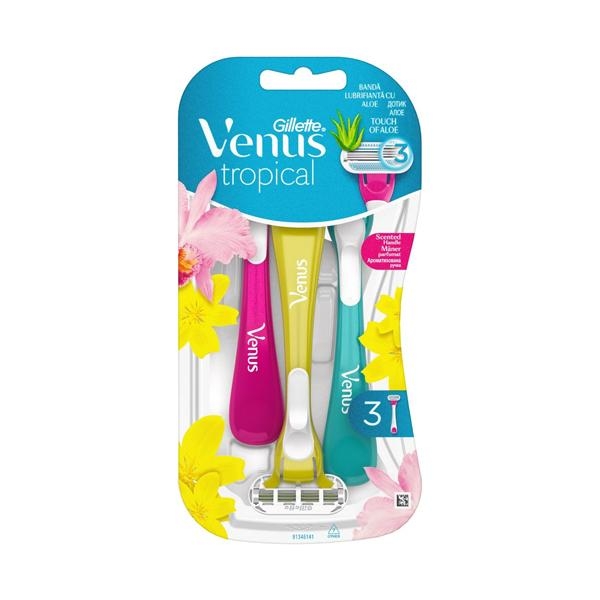 Gillette Venus Tropical Disposable Razors 3 Pack UK DIRECT BD