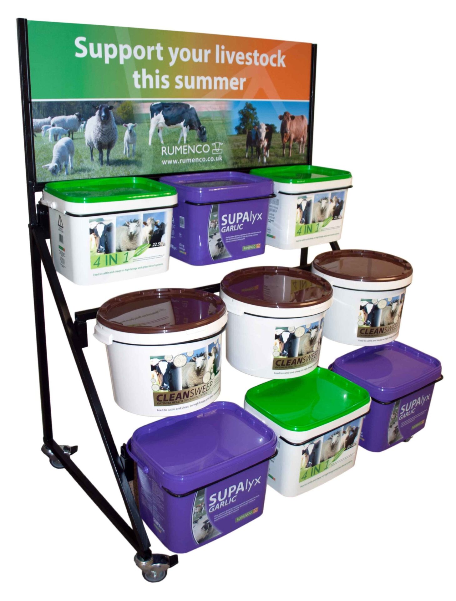 7 BUCKET FLOWER DISPLAY STAND UK Display Stands