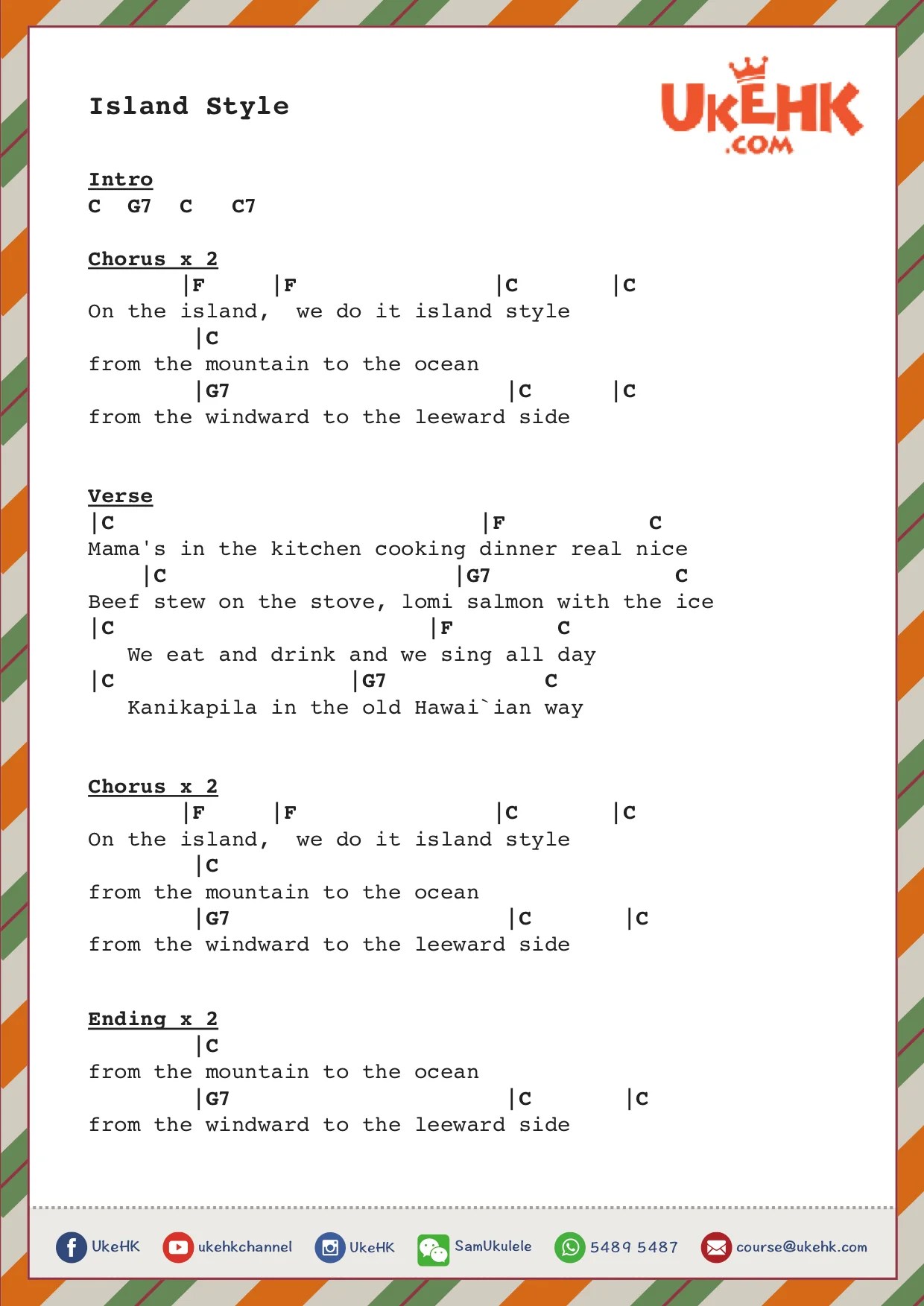 Island Style UkeHK