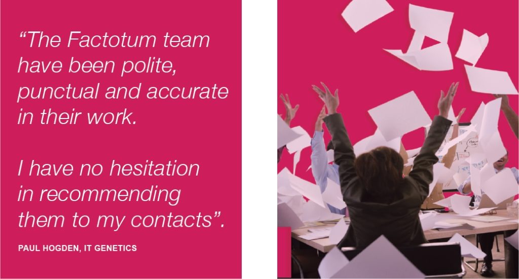 Virtual Receptionist Service UK Factotum