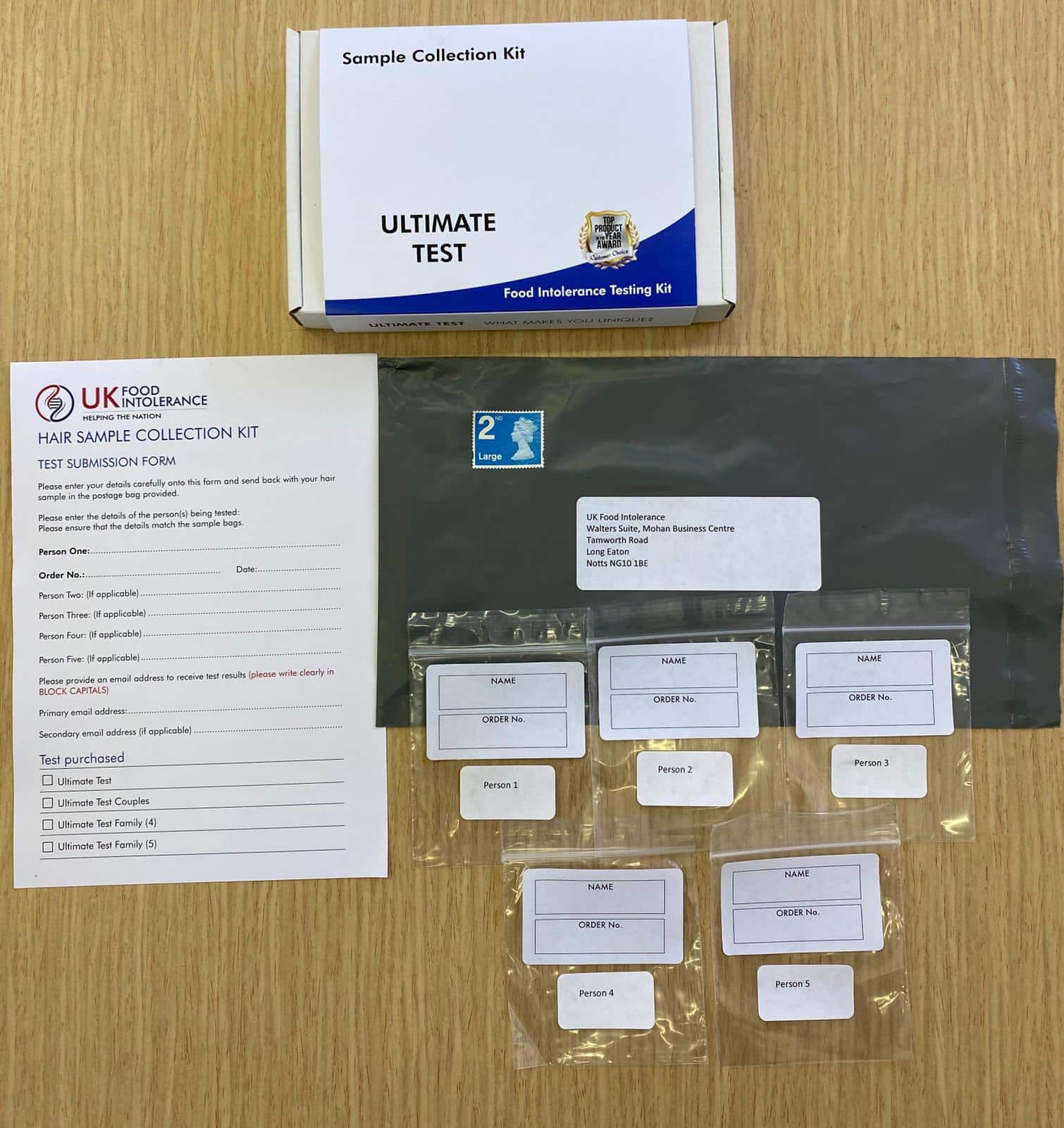 Ultimate Test Couples Upgrade Charge (Core) UK Food Intolerance