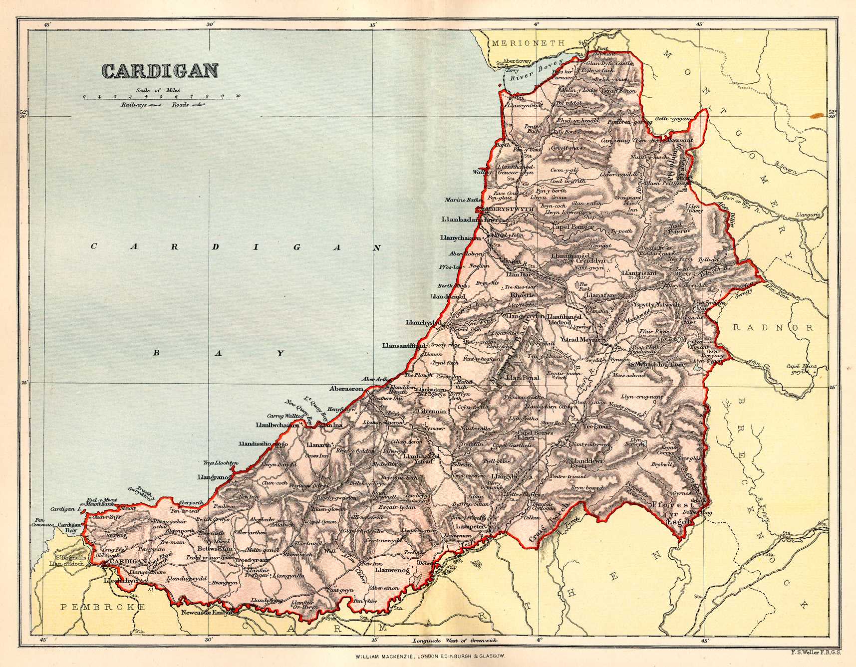 Cardiganshire, Wales genealogy heraldry and history