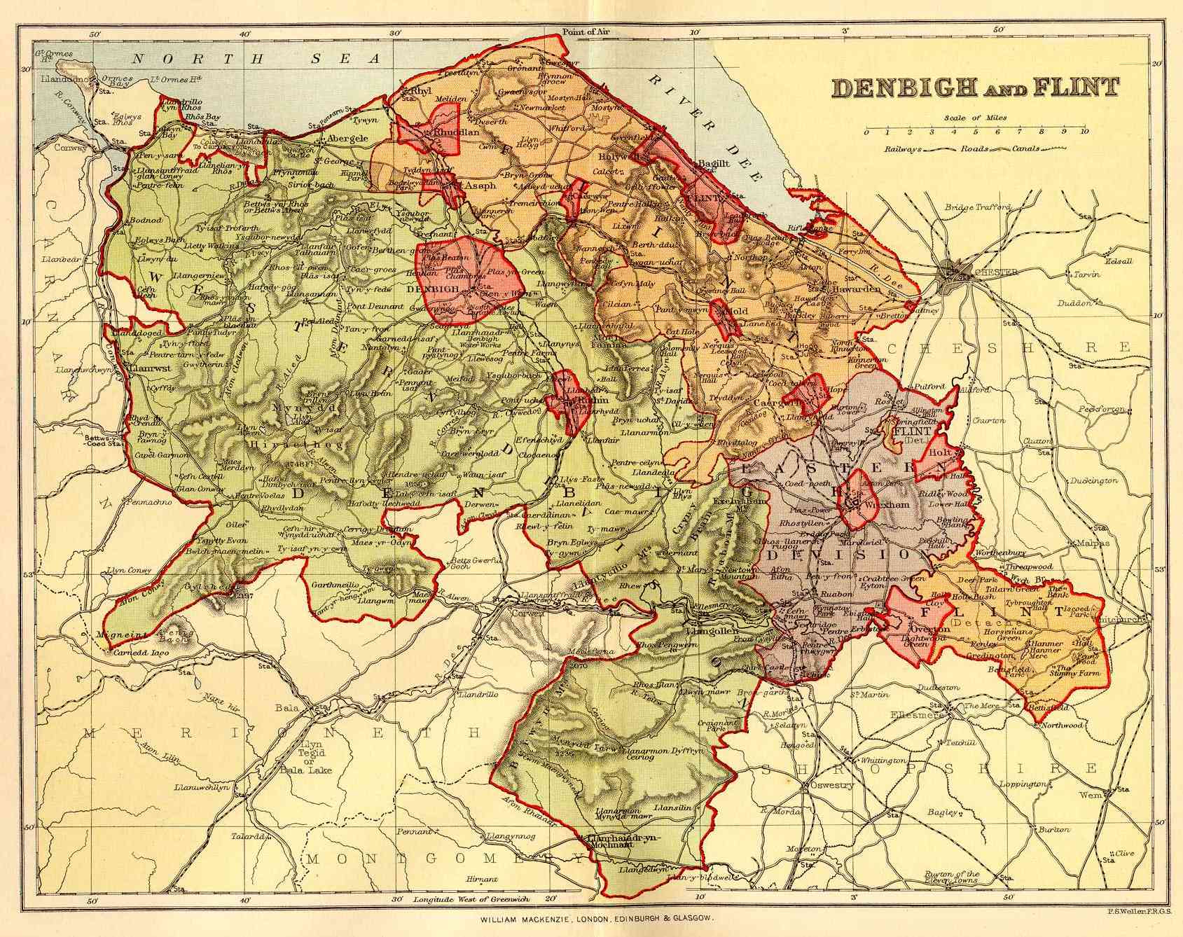 Flintshire, Wales genealogy heraldry and history