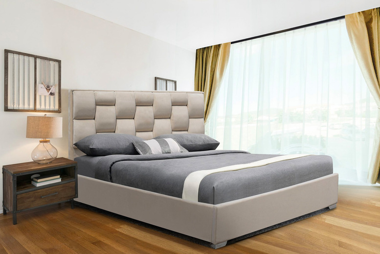 Fabric Bed Frame Optional Kerri Or Orthopaedic Mattress UK Mattress