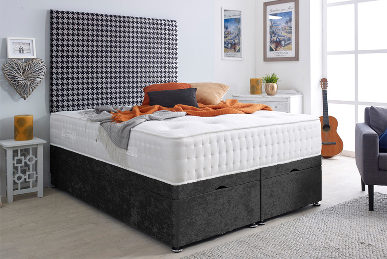 Divan Bed Base & Headboard Includes Memory Mattress UK Mattress Guides