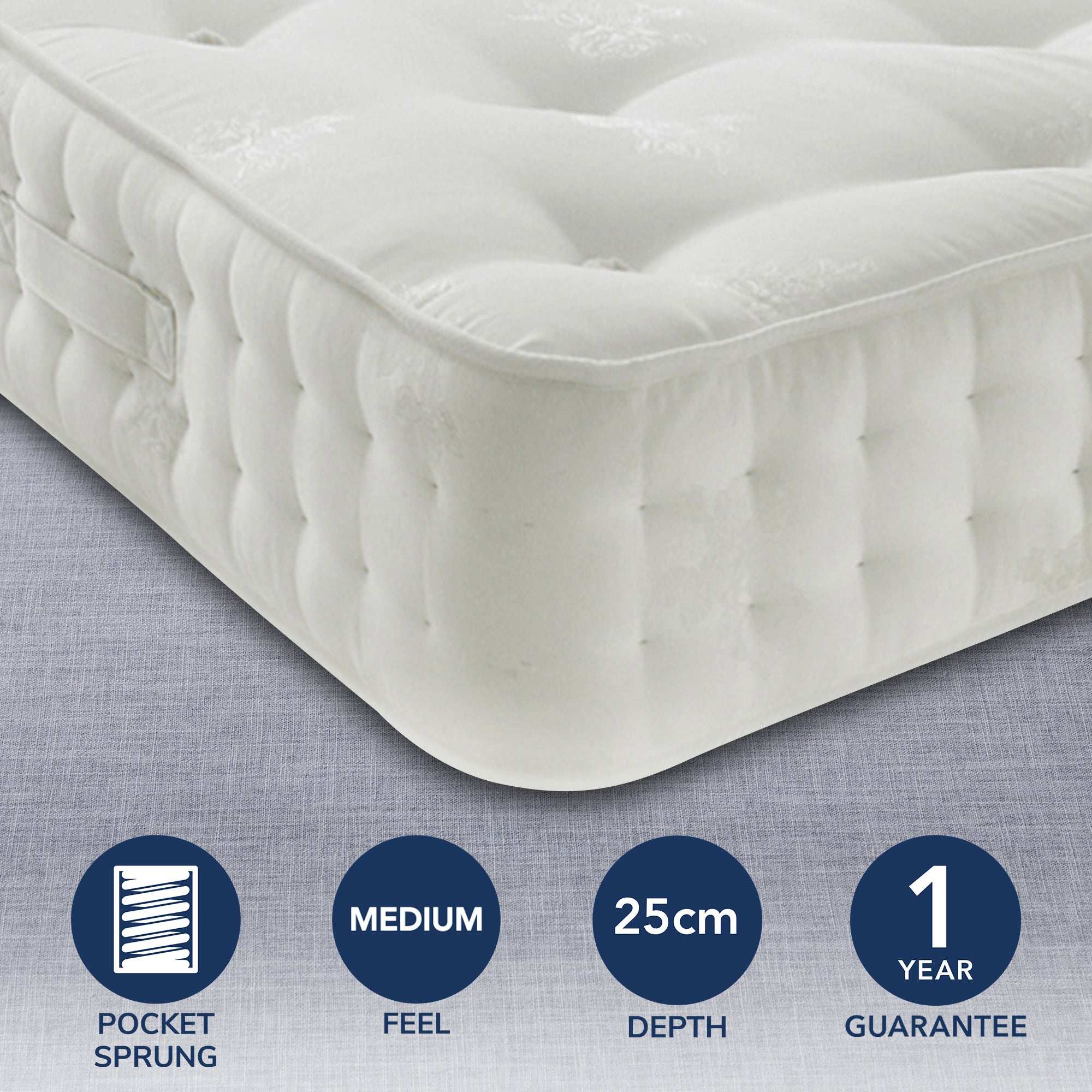 Signature Soft Damask 1800 Pocket Mattress UK Mattress Guides