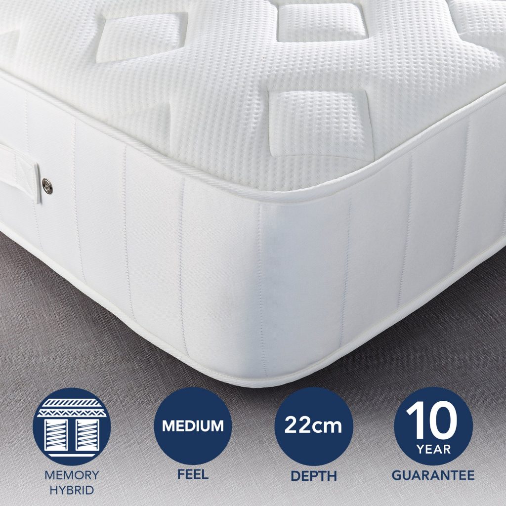 Fogarty Dreamy Comfort Memory Foam Top 1000 Pocket Sprung Mattress UK