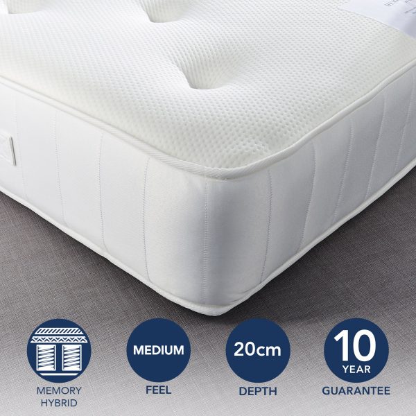 Fogarty Just Right Memory Foam Top Orthopaedic Open Coil Mattress UK