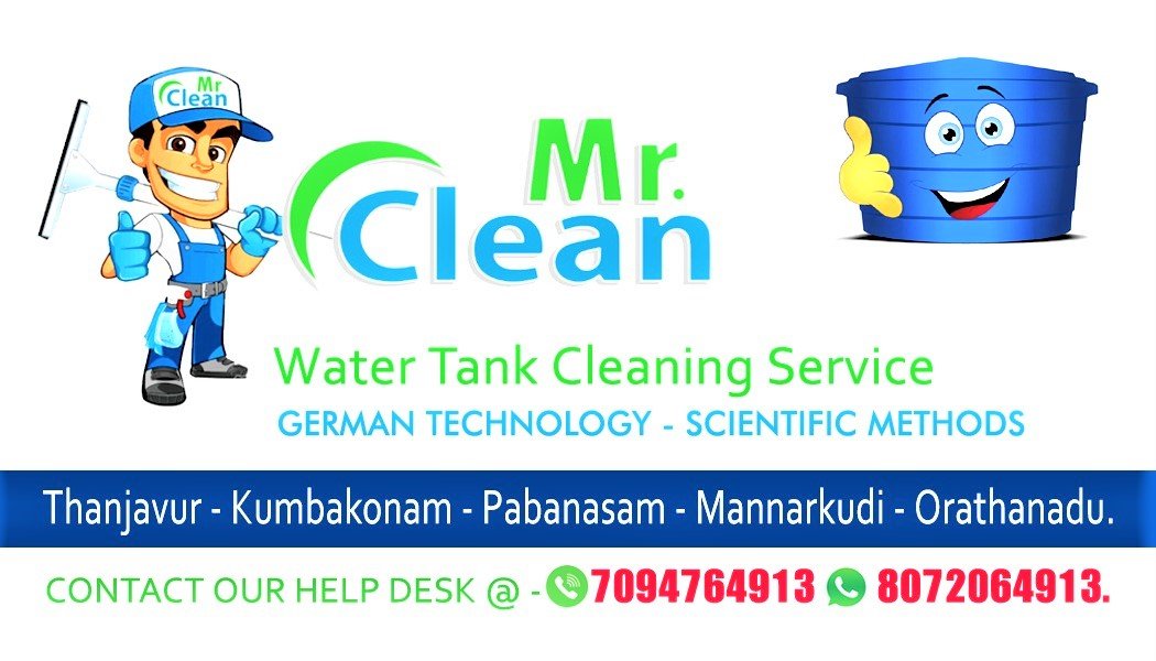Mr. Clean Water Tank Cleaning Service Thanjavur Cleaning Services Ukno You Know