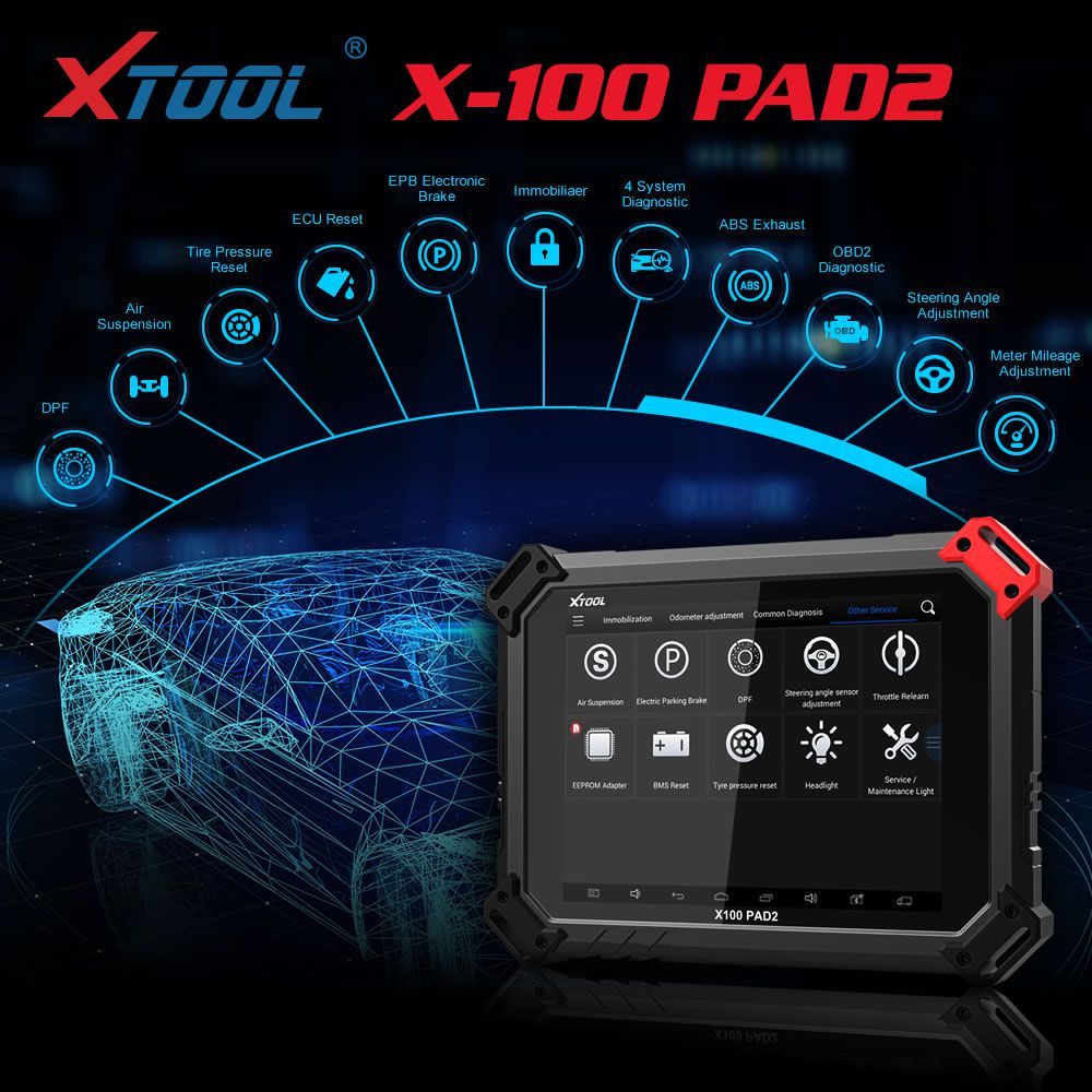 XTOOL X100 PAD 2 Special Functions Expert