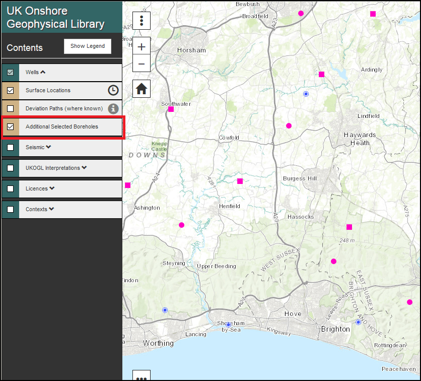 Additional Borehole Coverage UK Onshore Geophysical Library