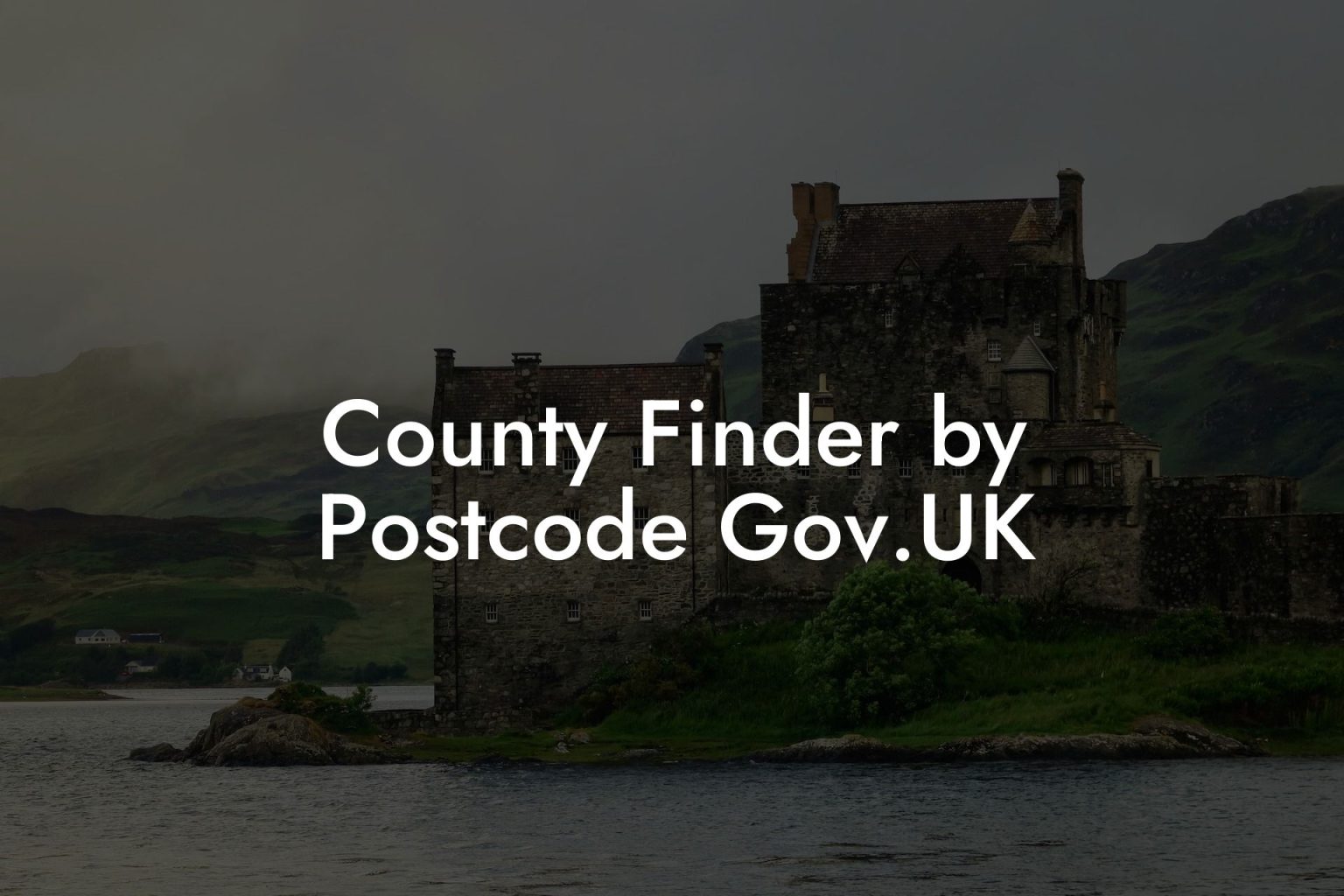 County Finder by Postcode Gov.UK UK Postcode Database CSV & MySQL