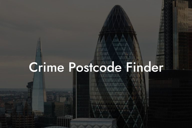 Crime Postcode Finder UK Postcode Database CSV & MySQL Postcodes