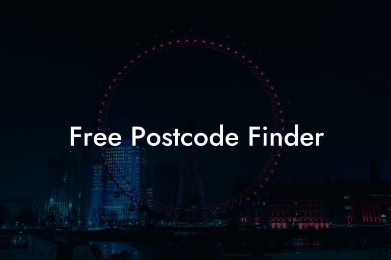 Free Postcode Finder UK Postcode Database CSV & MySQL Postcodes