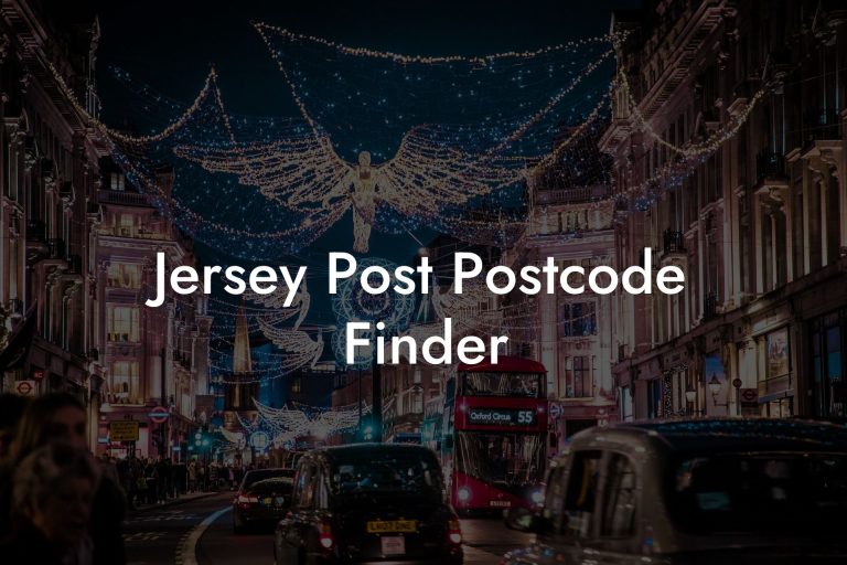 Jersey Post Postcode Finder UK Postcode Database CSV & MySQL Postcodes