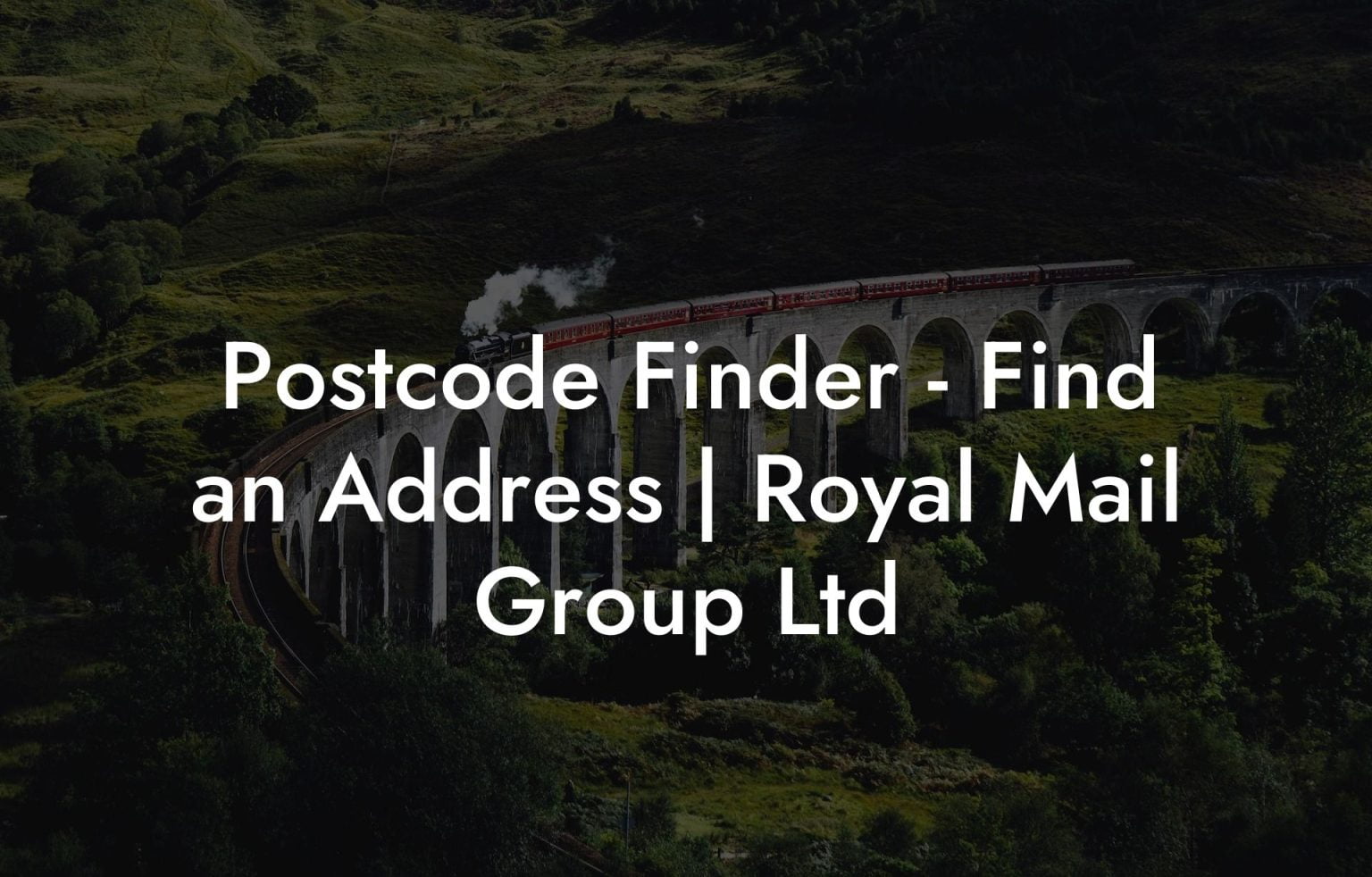 Postcode Finder Find an Address Royal Mail Group Ltd UK Postcode