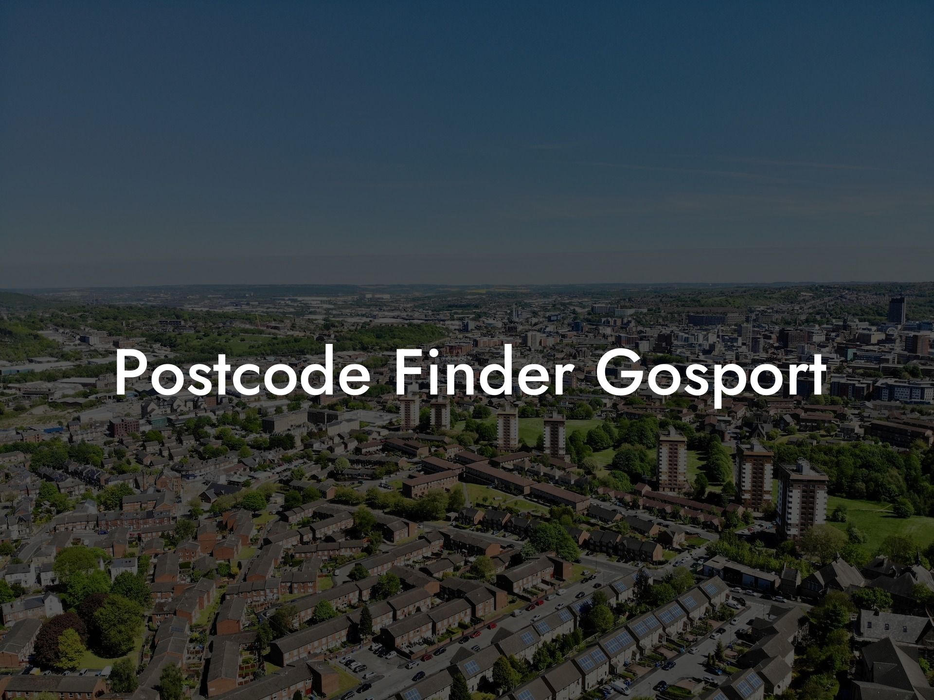 Postcode Finder Gosport UK Postcode Database CSV & MySQL Postcodes