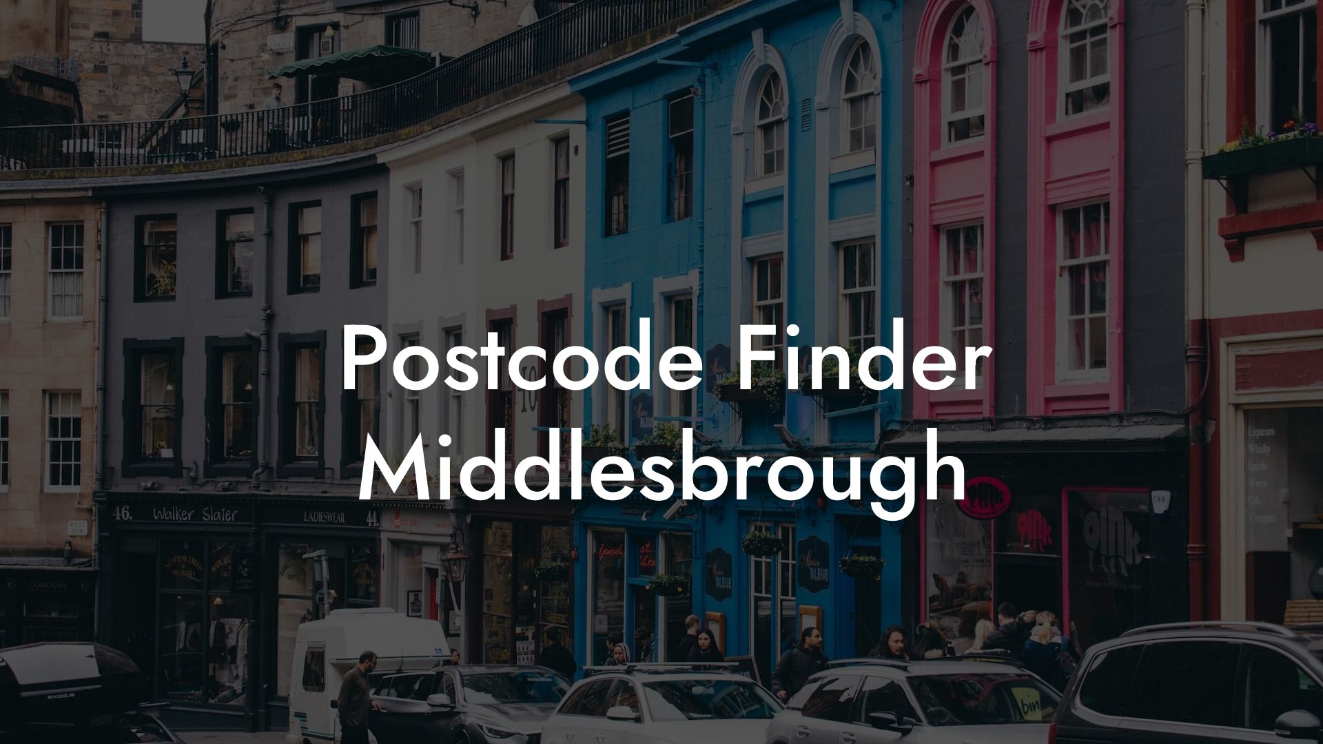 Postcode Finder Middlesbrough UK Postcode Database CSV & MySQL