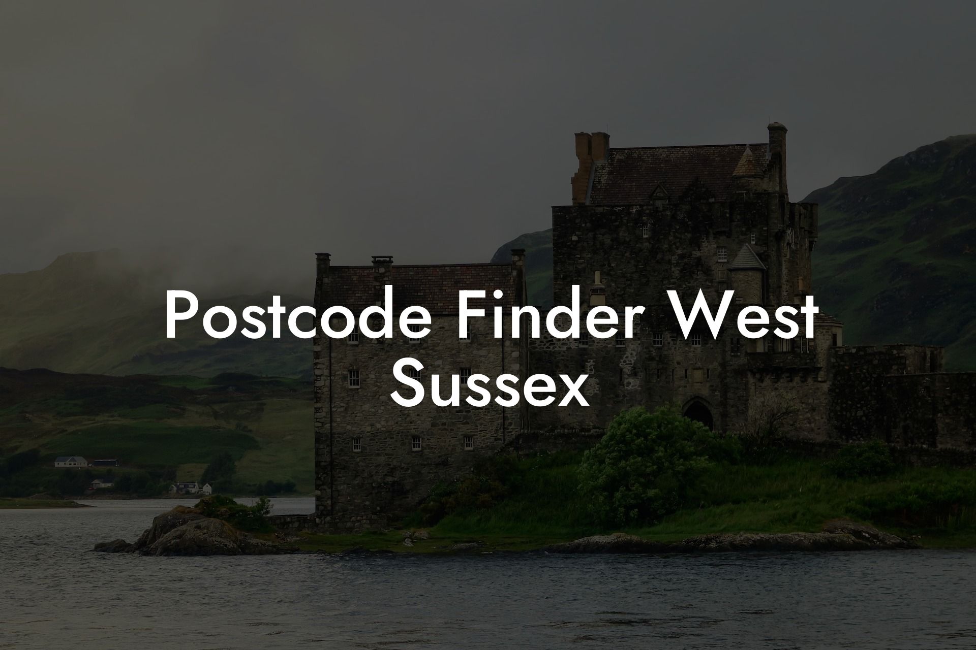 Postcode Finder West Sussex UK Postcode Database CSV & MySQL Postcodes
