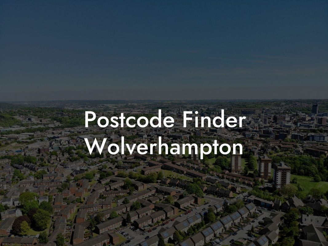 Postcode Finder Wolverhampton UK Postcode Database CSV & MySQL