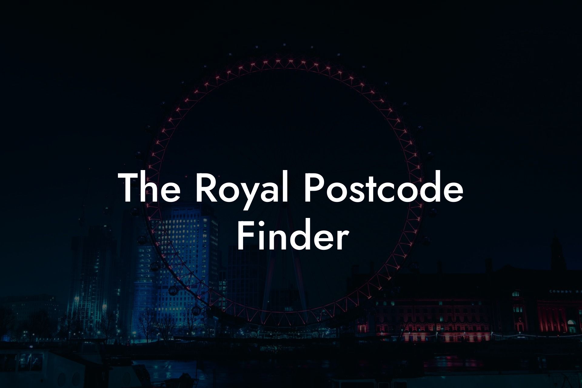 The Royal Postcode Finder UK Postcode Database CSV & MySQL Postcodes
