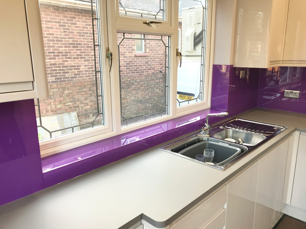 UK Splashbacks Purple Splashbacks
