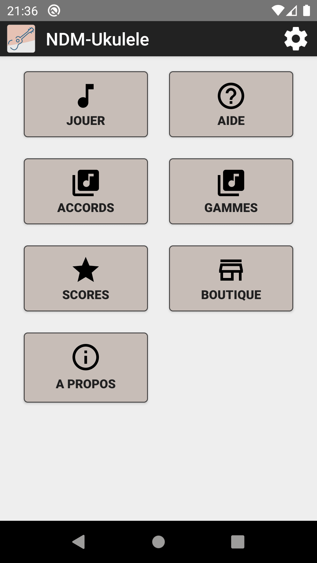 NDM Ukulélé Application Android Gratuite