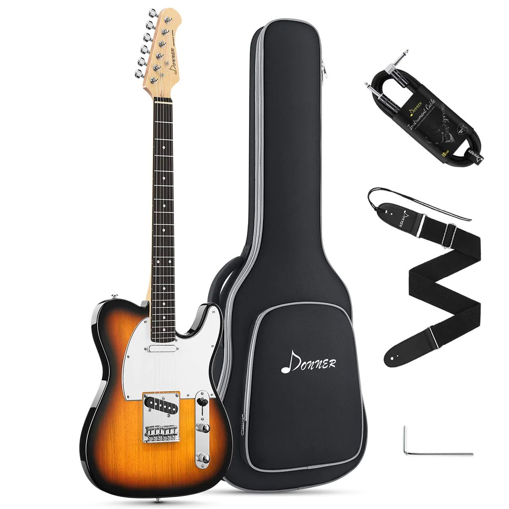 Donner Telecaster Electric Guitar DTC100 Solid Body Guitar Kit with
