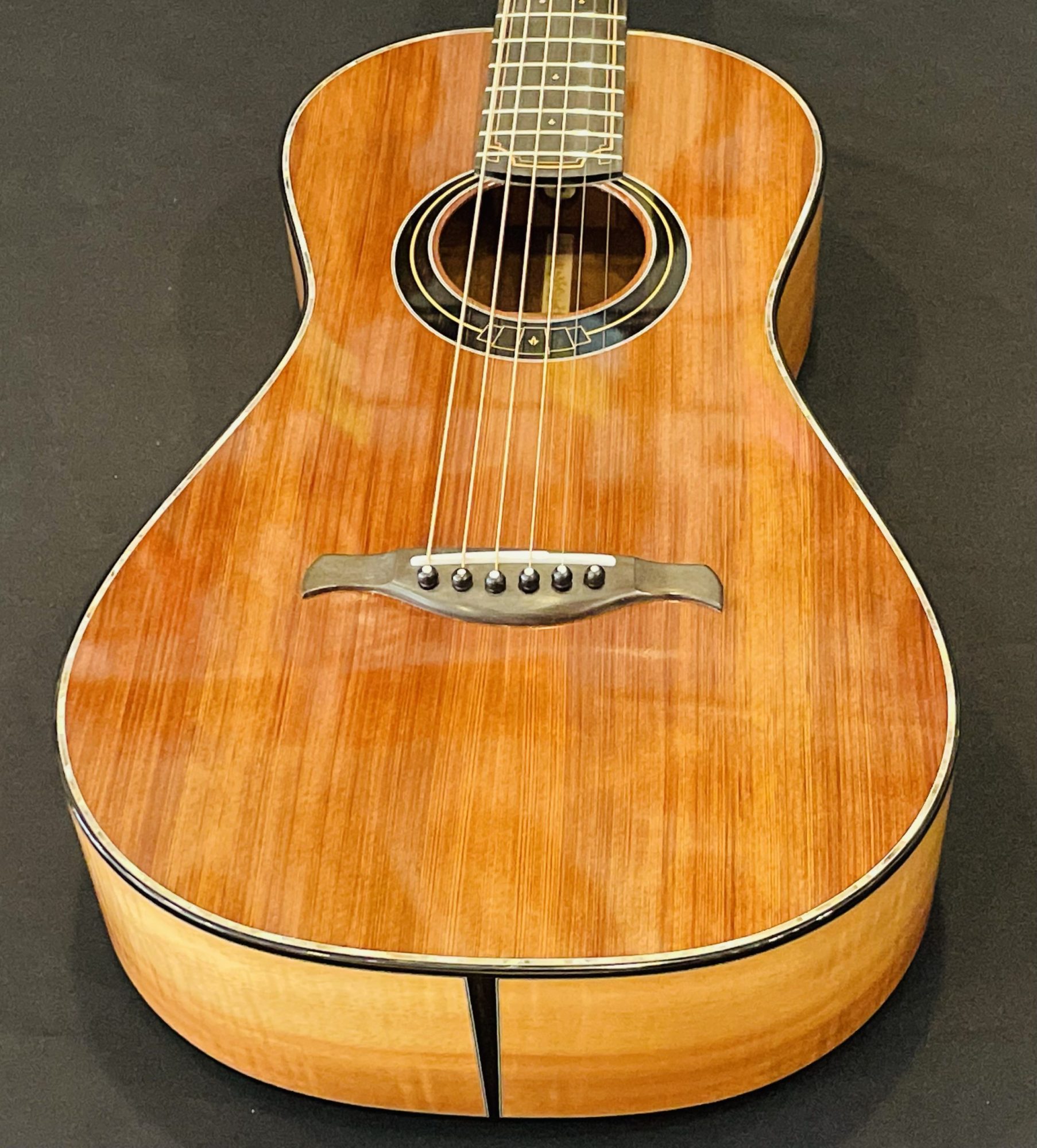 DeVine Redwood/O’ahu Koa (RARE) Parlor Guitar Ukulele Store