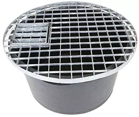 Small Round Galvanised Steel Water Feature Grid (70cm Ø)
