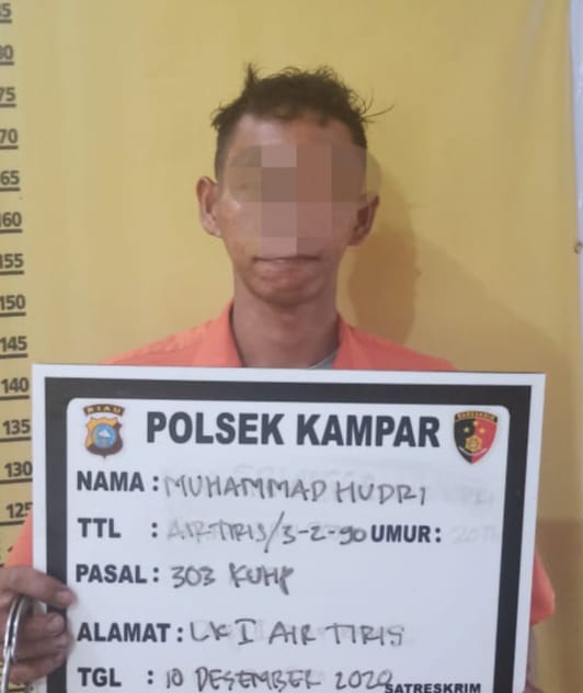 Unit Reskrim Polsek Kampar Amankan Seorang Pelaku Judi