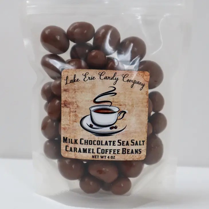 Milk Chocolate Sea Salt Caramel Coffee Beans U Like the Sauce