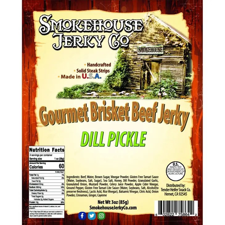 Dill Flavor Beef Jerky U Like the Sauce
