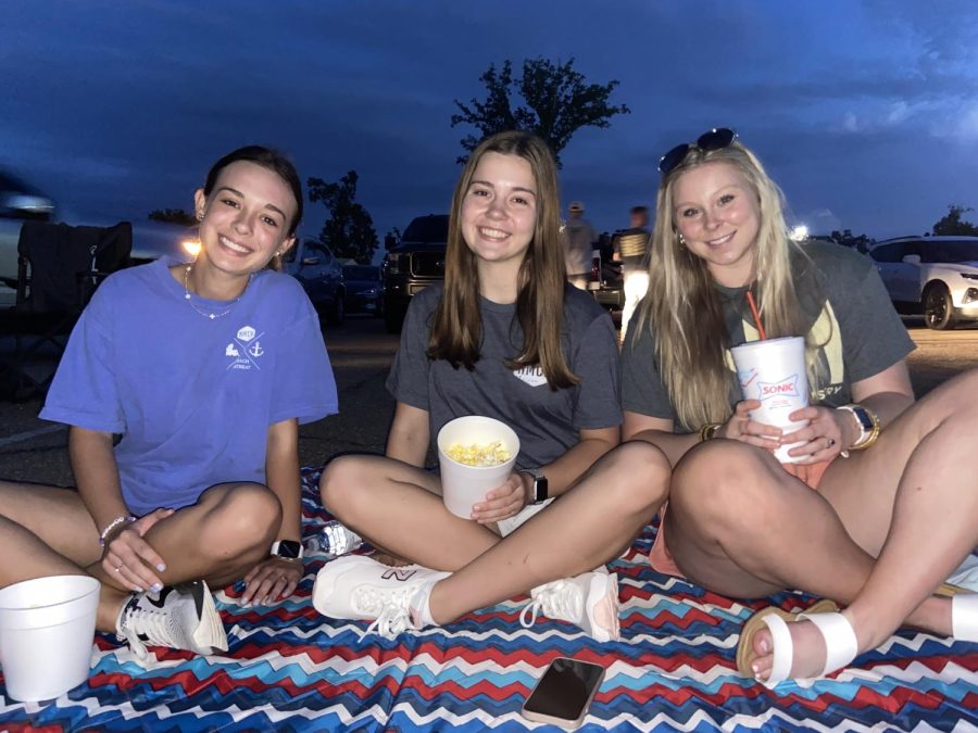Drivein movie back students The Hawkeye