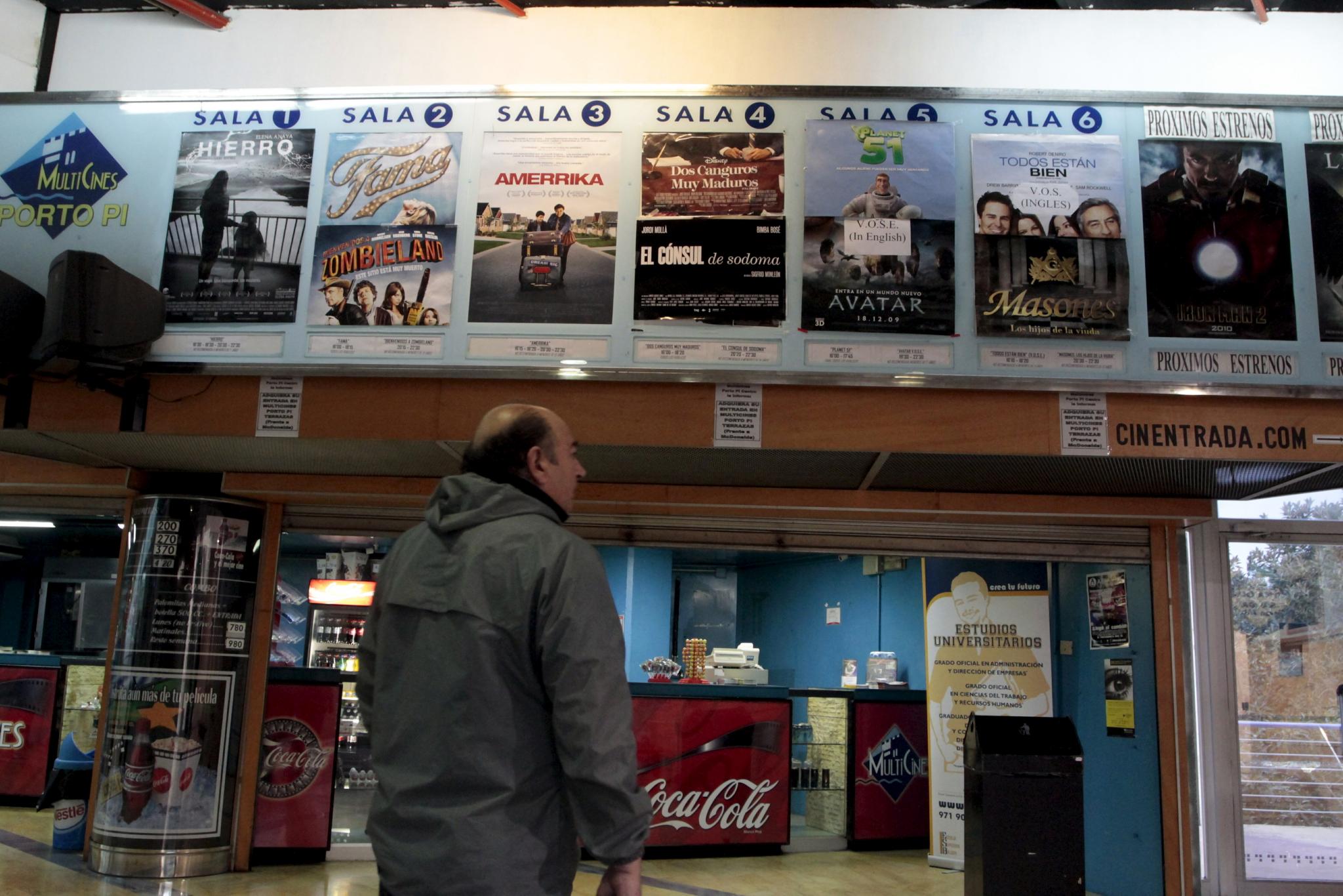 Los proyectores de los cines Porto Pi Centro se apagarán el lunes