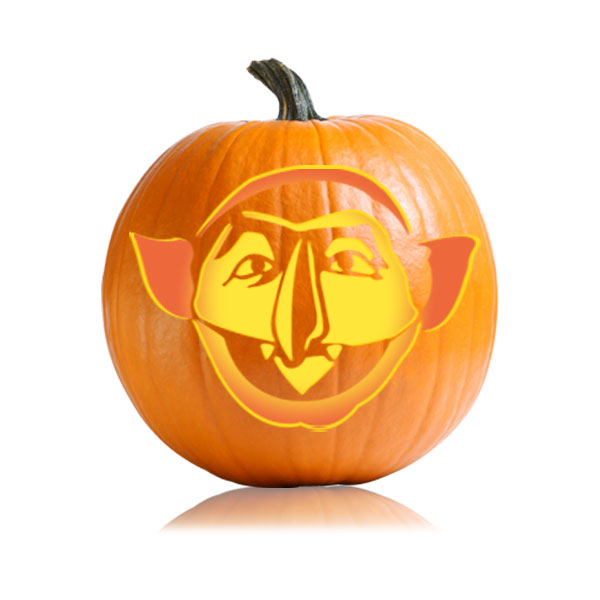 Sesame Street The Count Pumpkin Carving Stencils